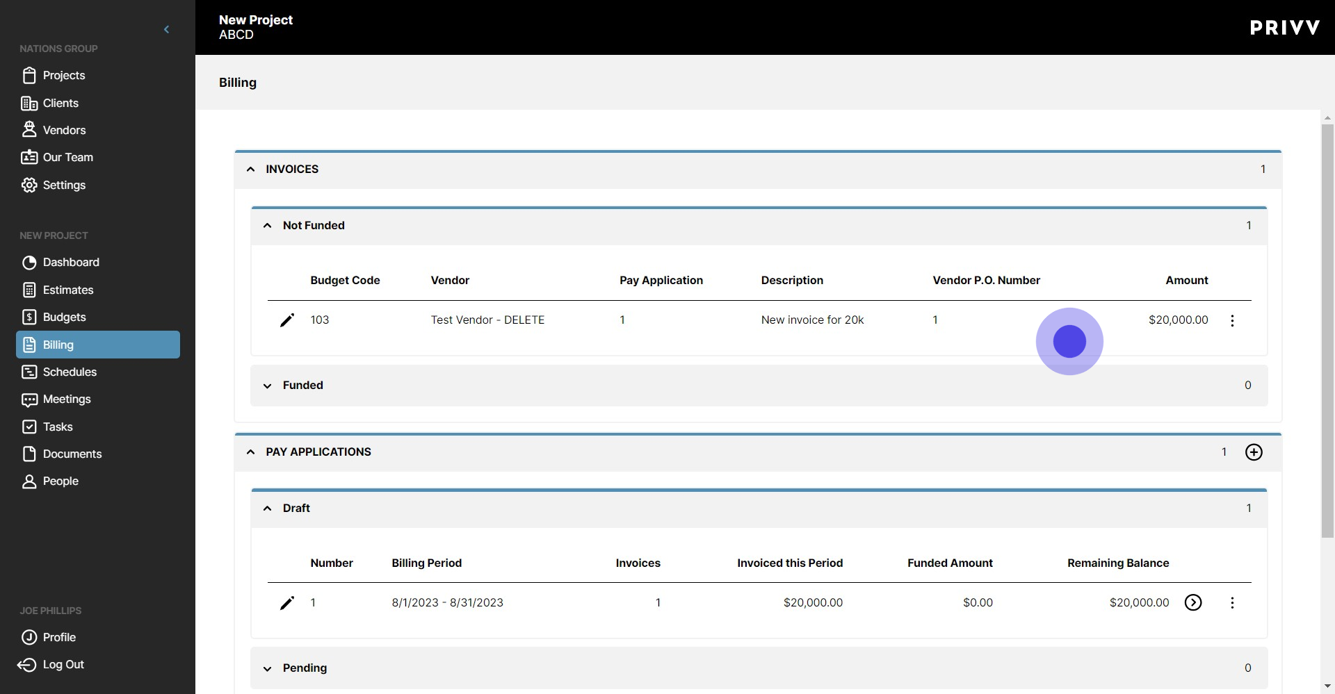 31 Click on " Budget Code Ve..."