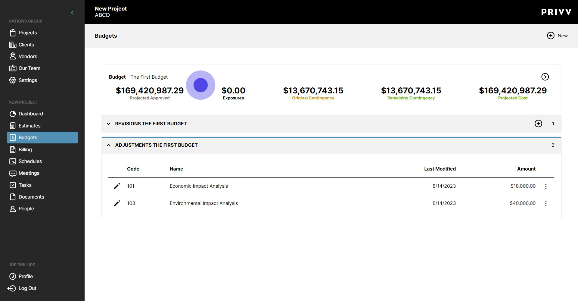 10 Click on "$169,420,987.29..."