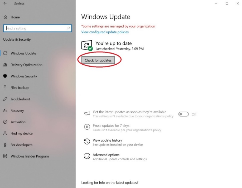 A screenshot of a computer