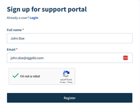 A screenshot of a login page

Description automatically generated