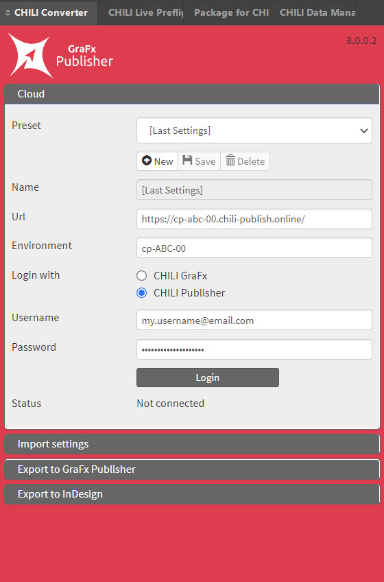 Chili Converter extension