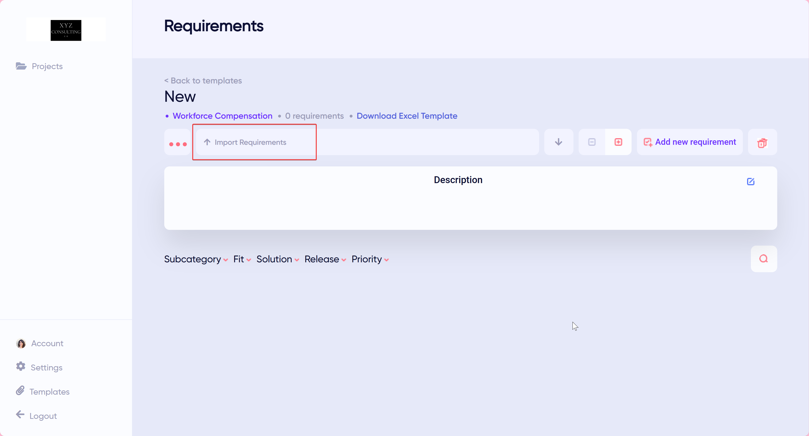 Import Requirements from Excel