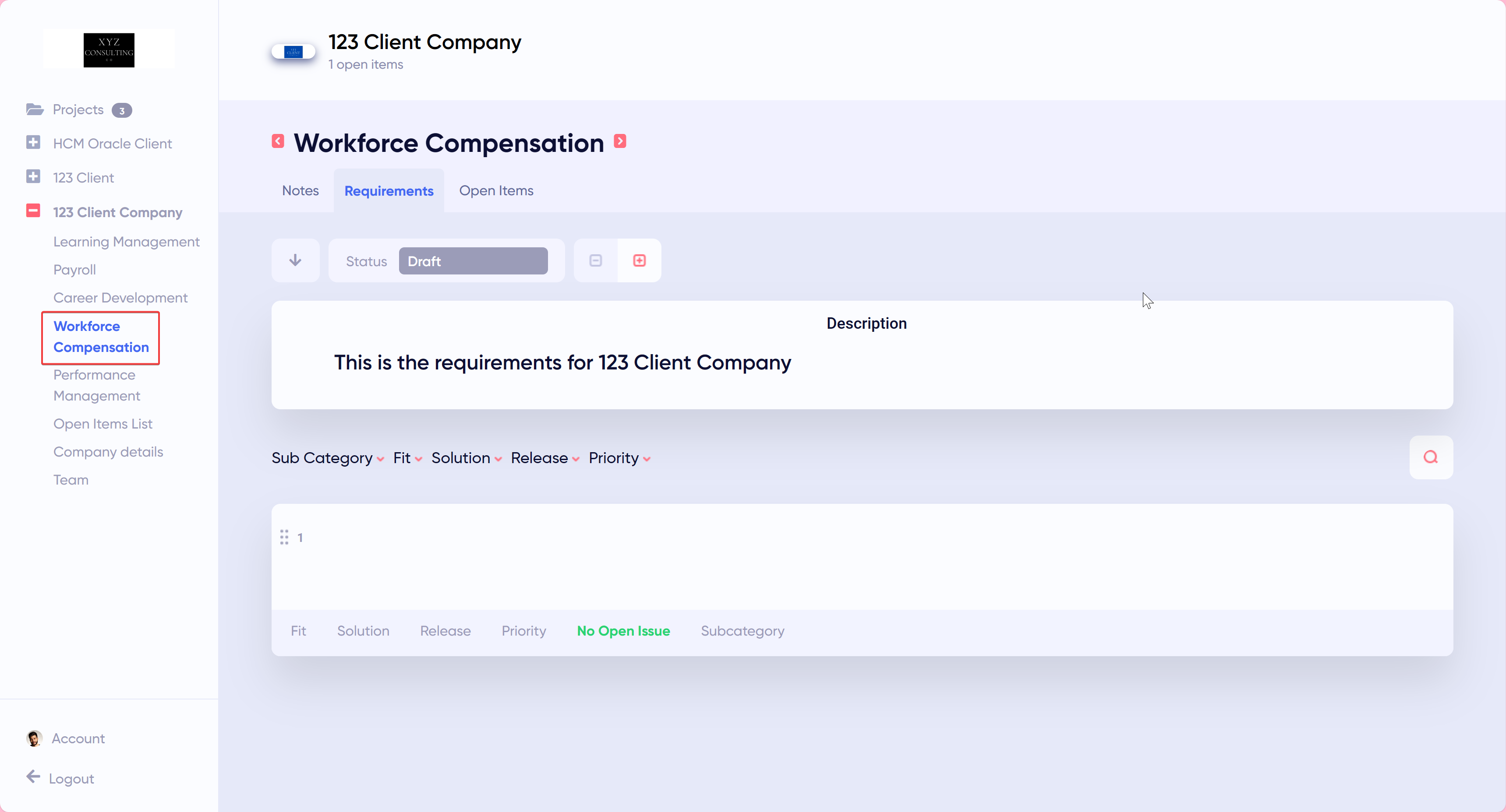 Accessing Requirements