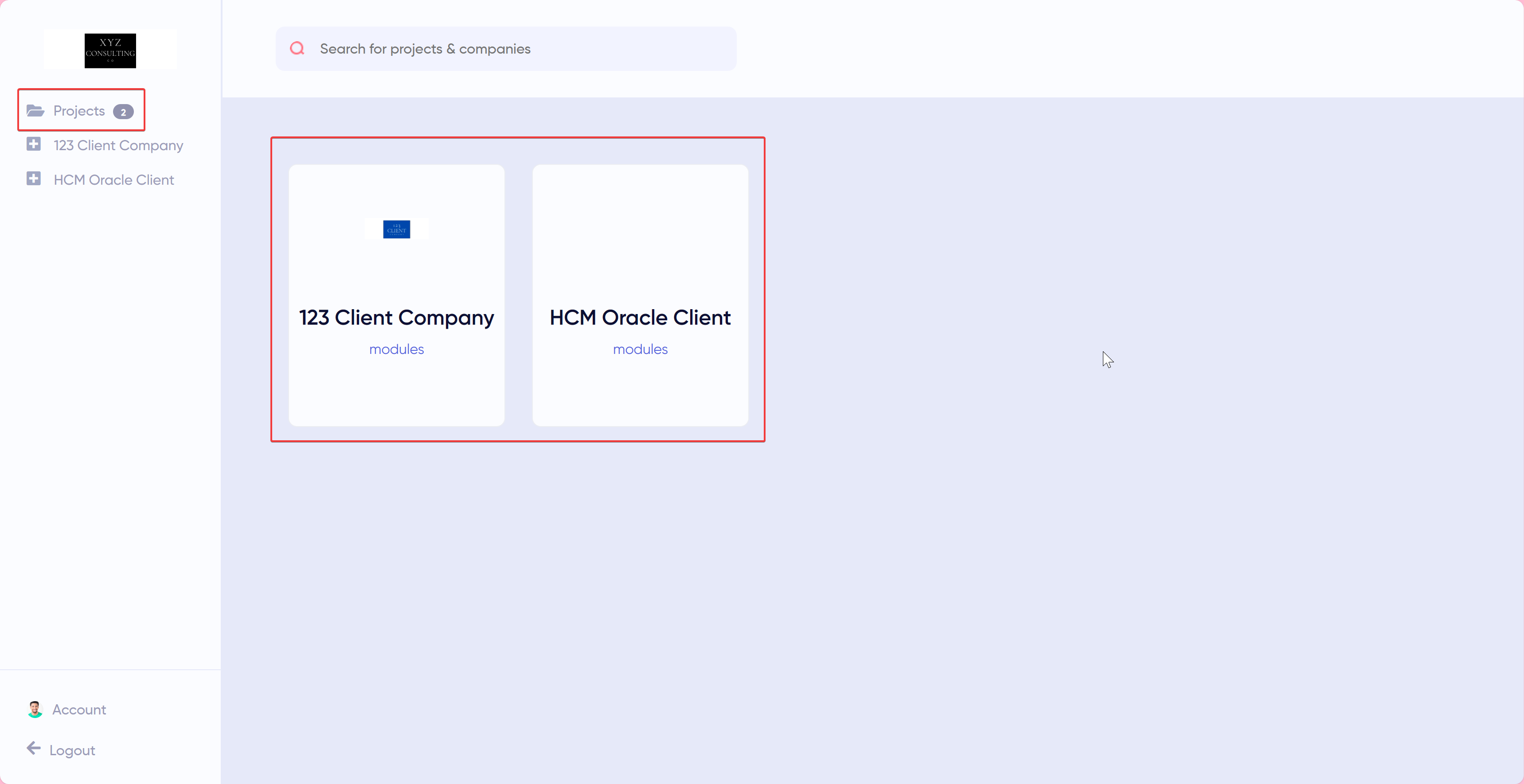 Project Assigned to a Consultant