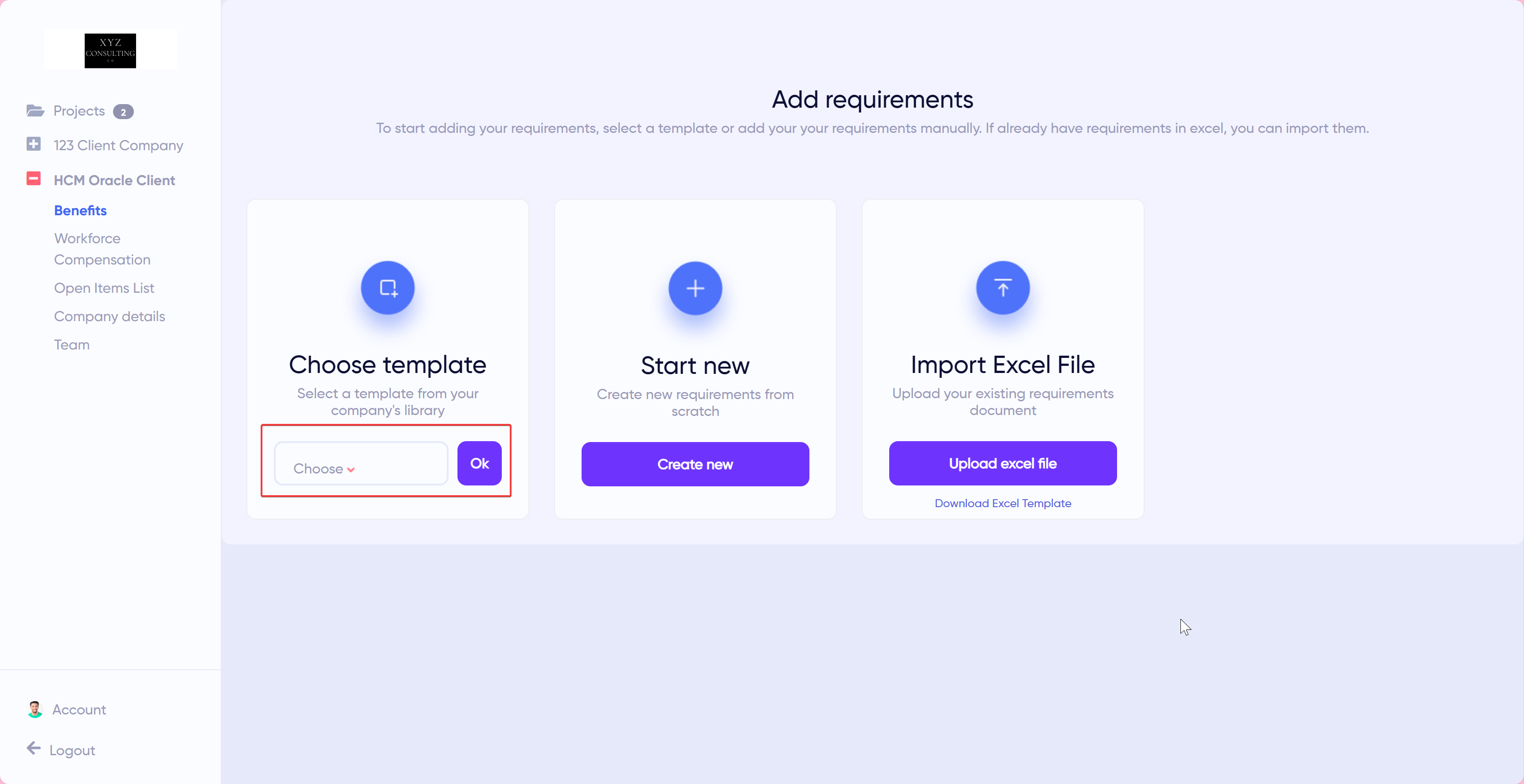 Import from Template