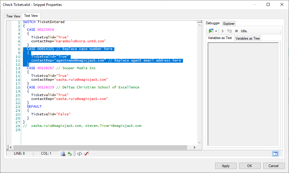 Setup manual CC entry for the customer magicJack for BUSINESS