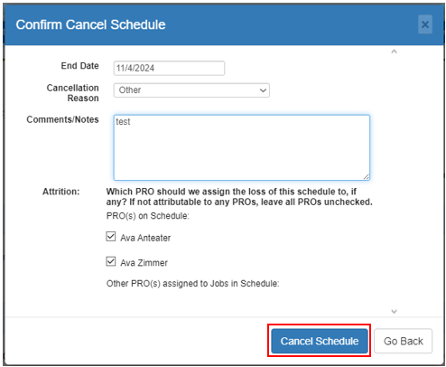 A screenshot of a schedule 
Description automatically generated