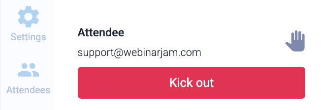 Send attendee back to the attendee room