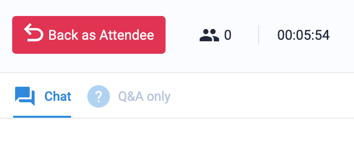 Go back to the attendee room