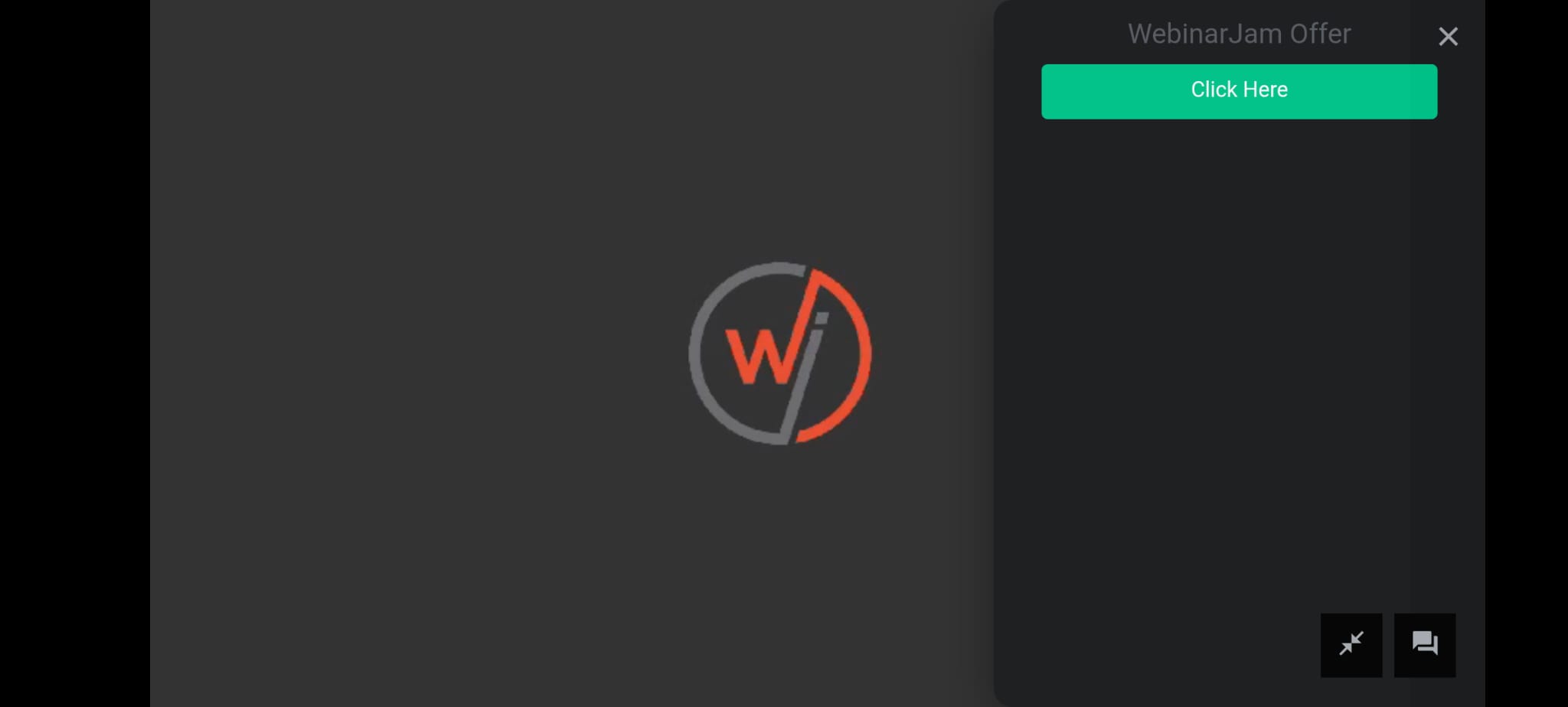 Offer in landscape mode