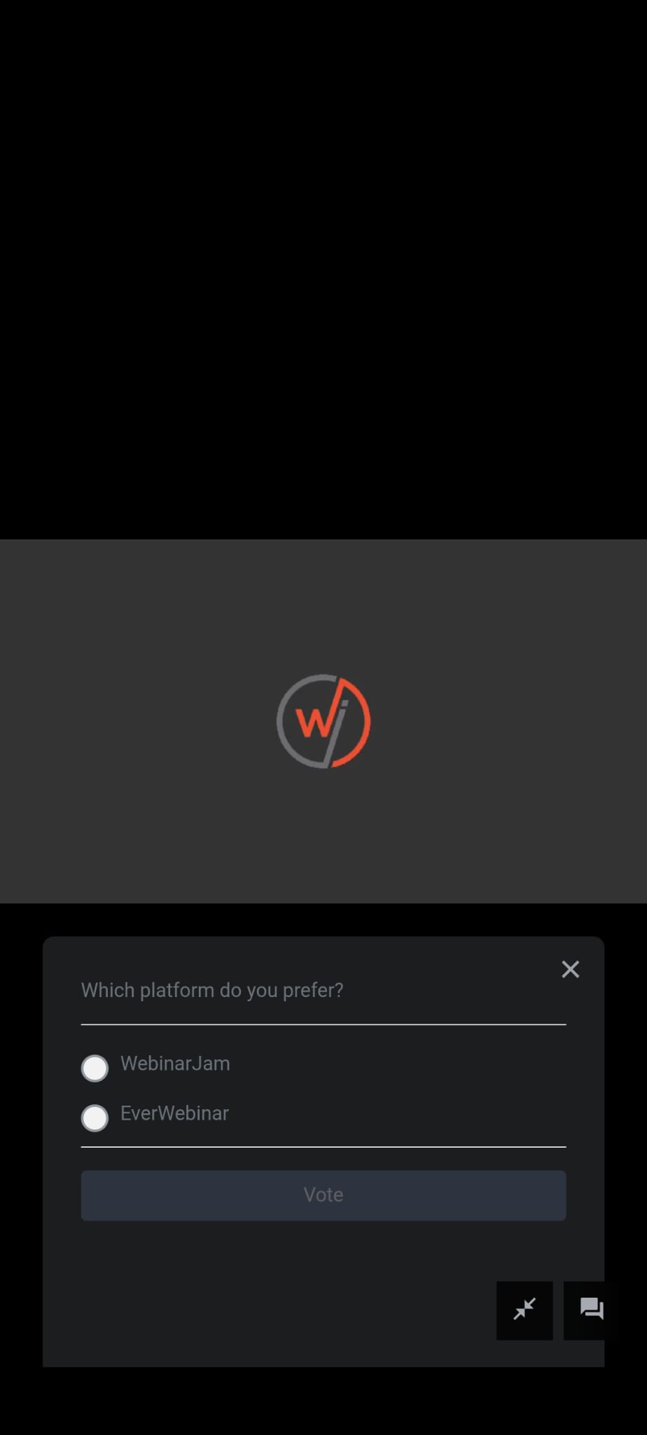 Poll in portrait mode