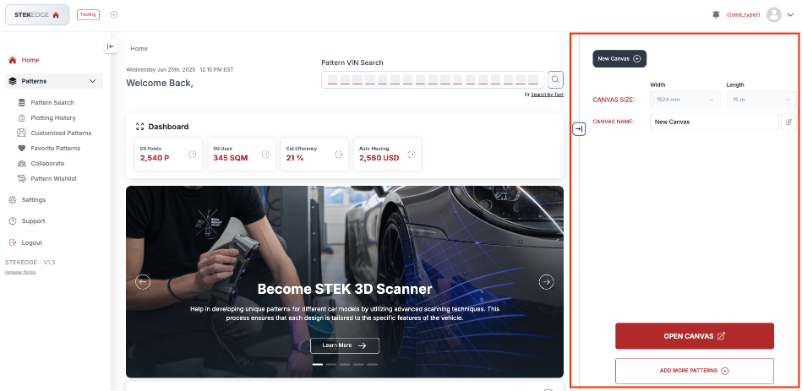 Canvas list panel screenshot 2