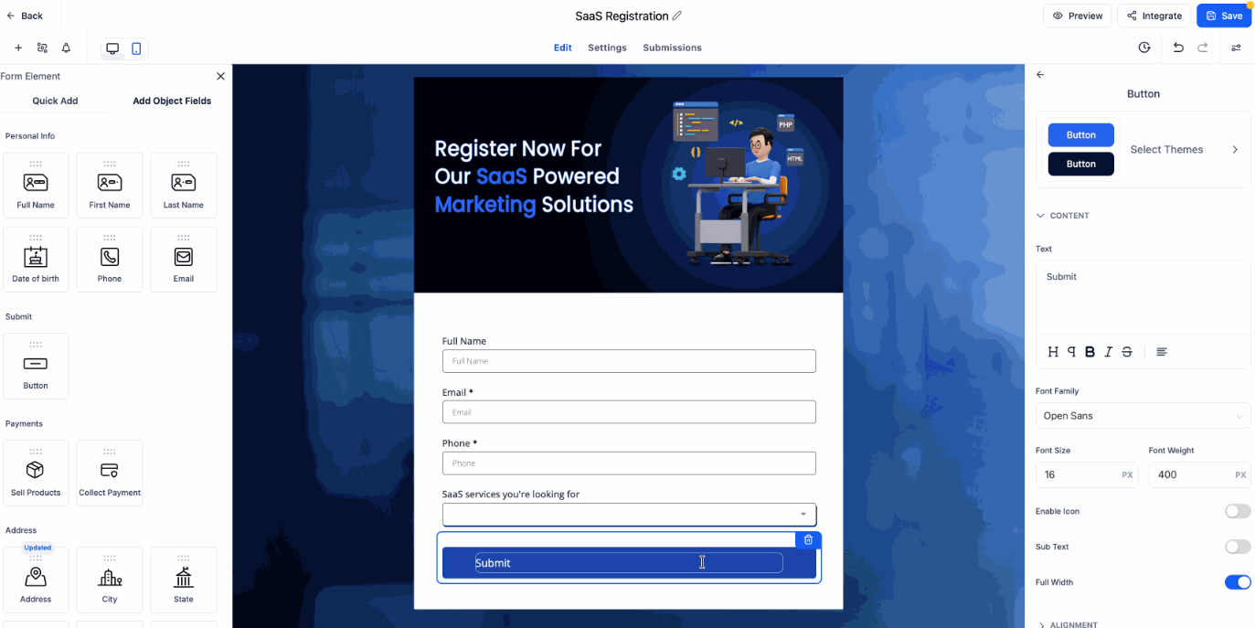 Button Icons New Template 1