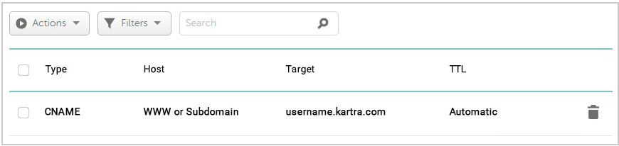 Create a CNAME record in your DNS settings