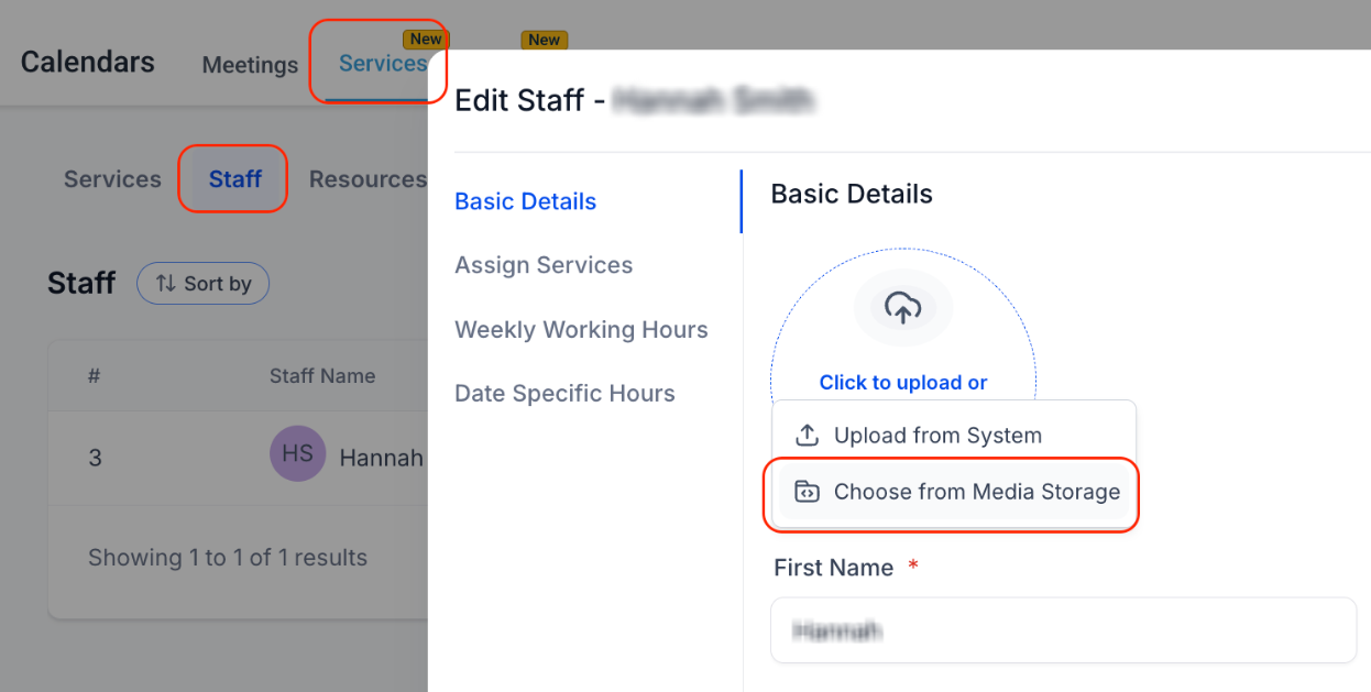 Staff - Media Storage