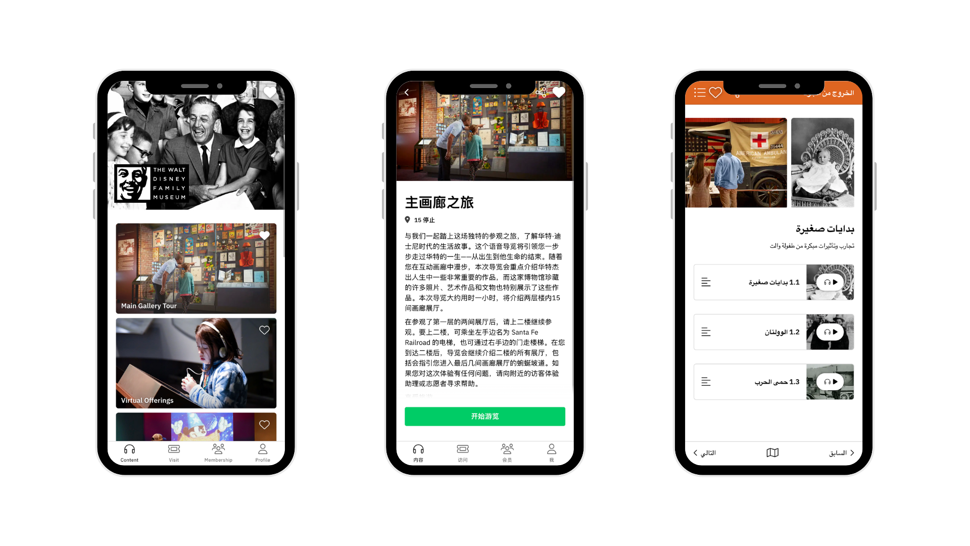 Screenshot showing STQRY’s default font displayed across different languages