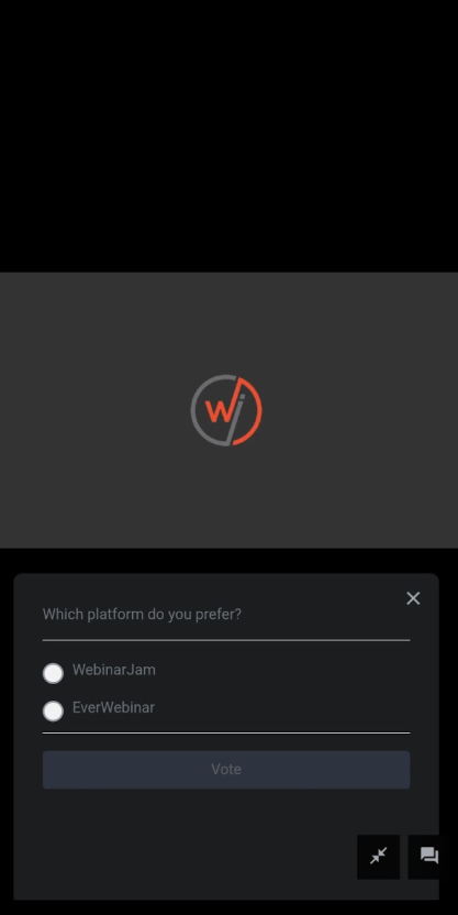 Poll in portrait mode