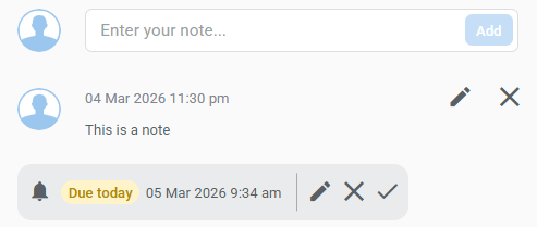 Individual reminder editing options