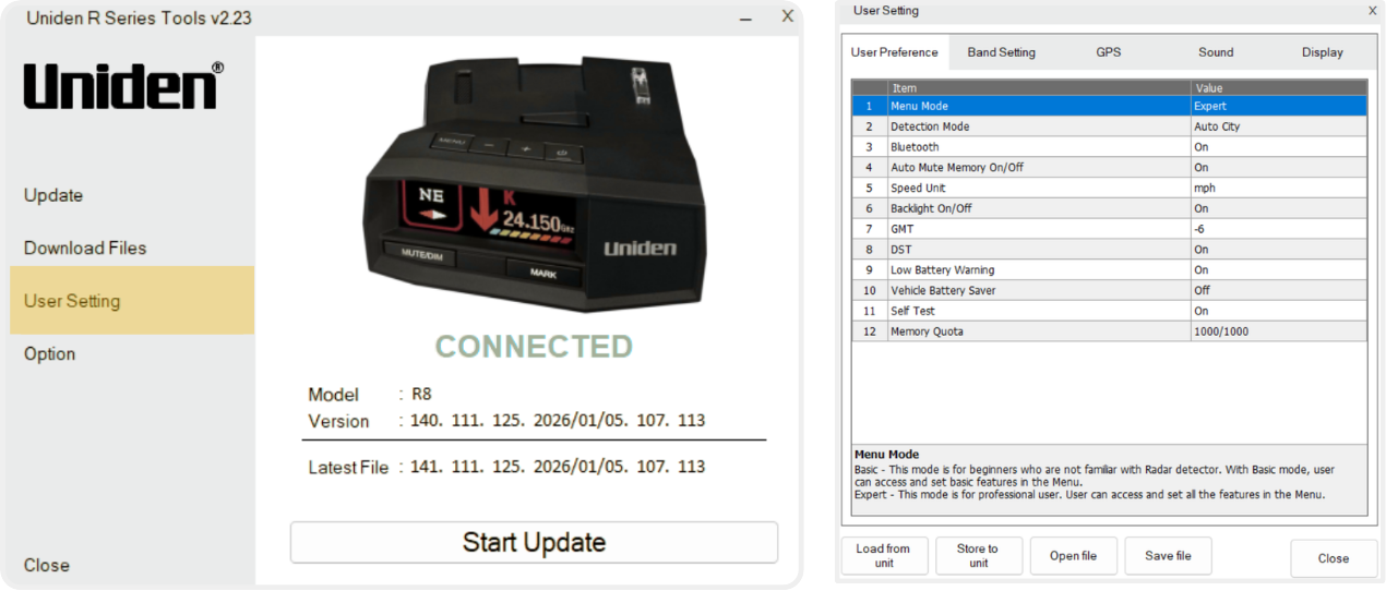 The Expert Menu can be found in the Settings under the User Preferences tab.