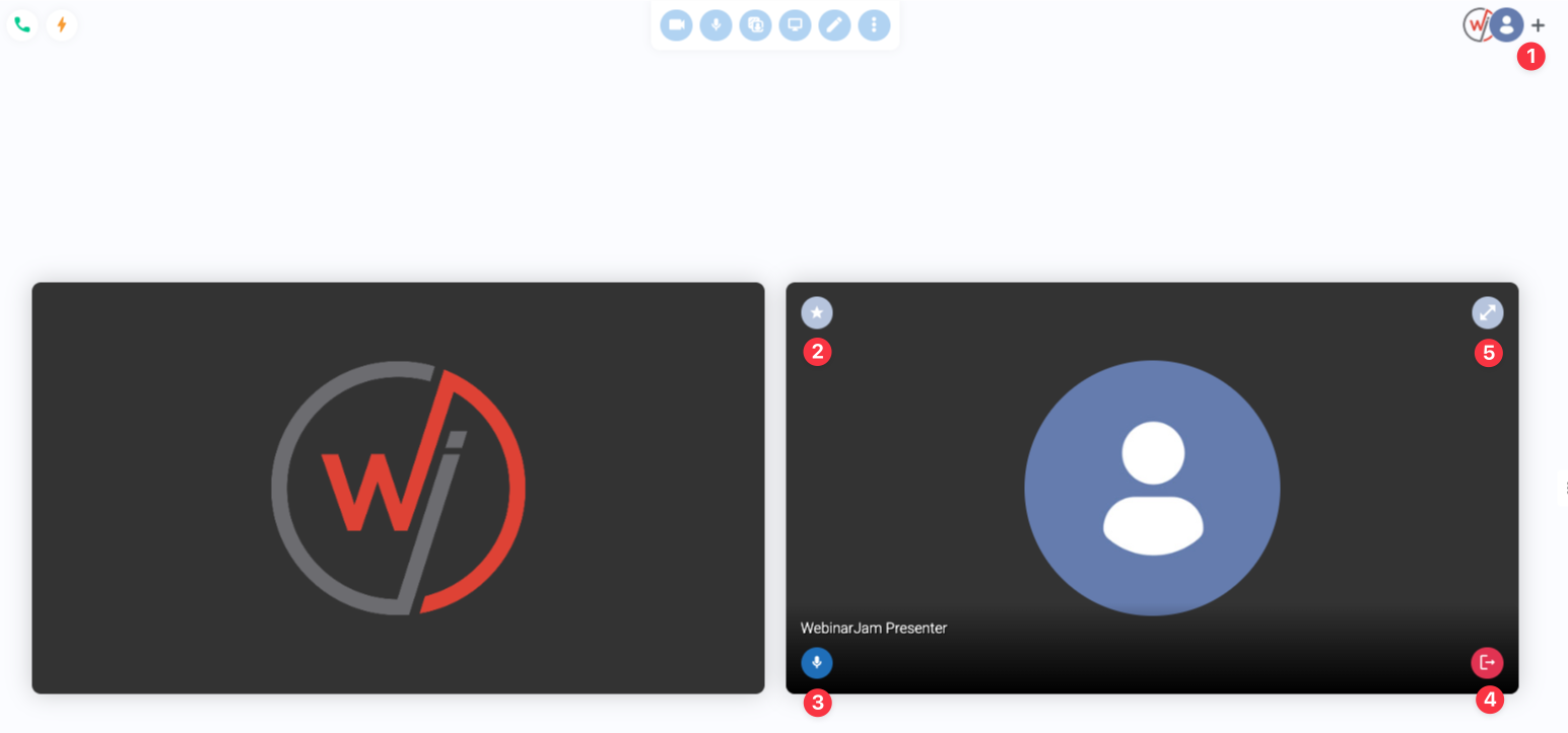 Manage presenters in the live room