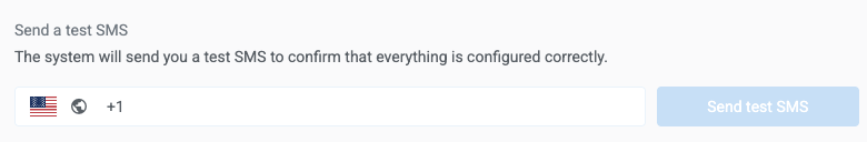 Send a test SMS to test Twilio integration