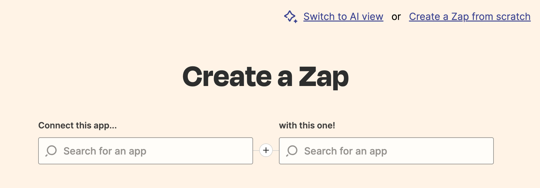 Zapier dashboard classic view