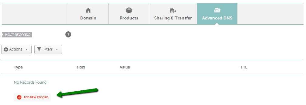 Namecheap advanced DNS settings