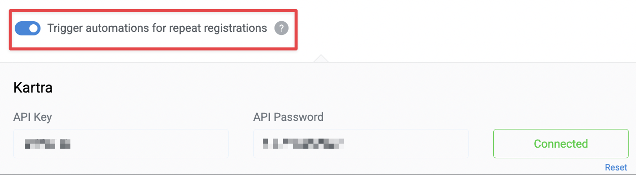 Enable trigger same automation rules option