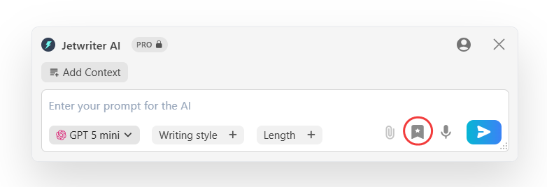 Jetwriter AI extension