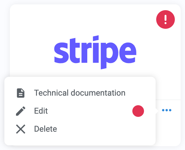 Stripe integration requiring attention