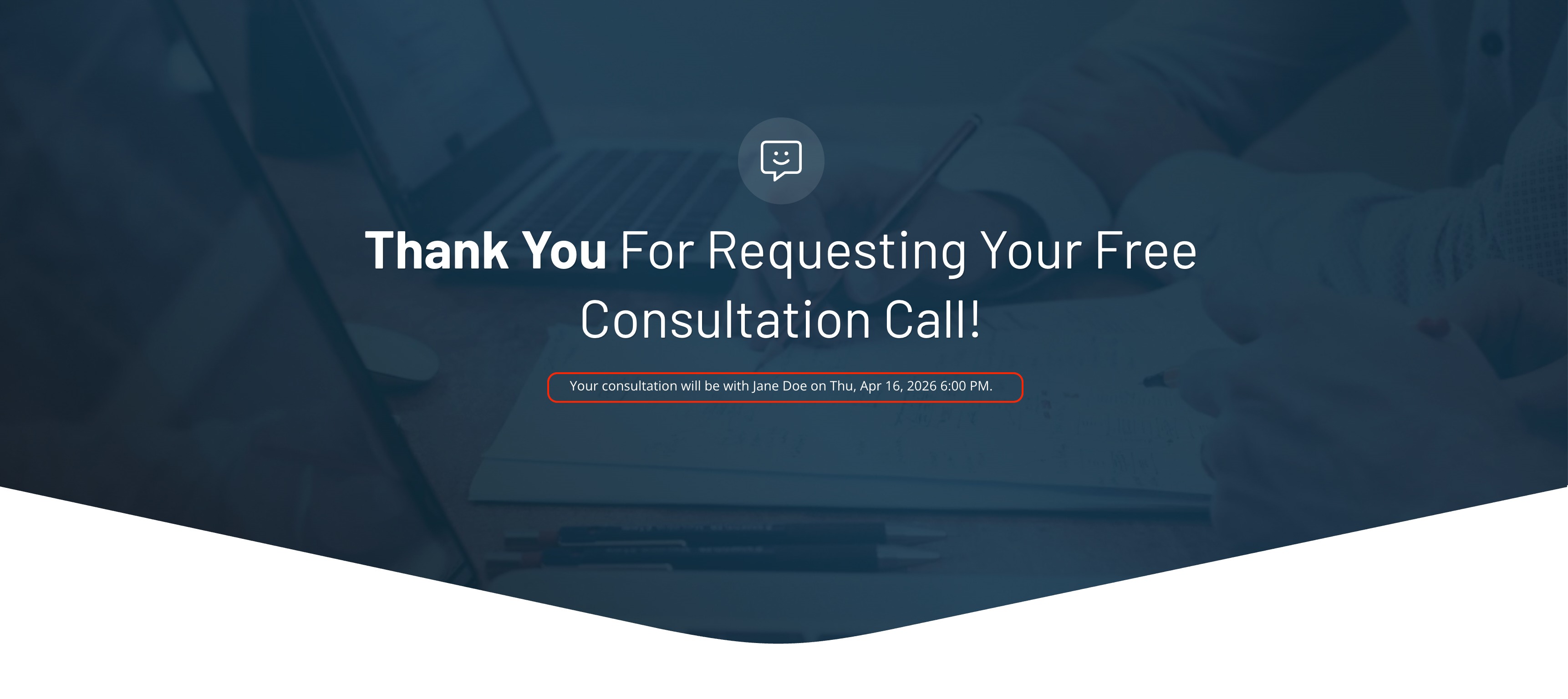funnel confirmation page