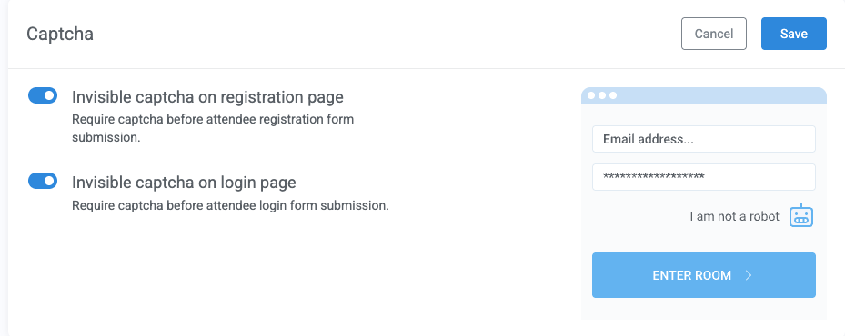 Enable Captcha under Registration tab