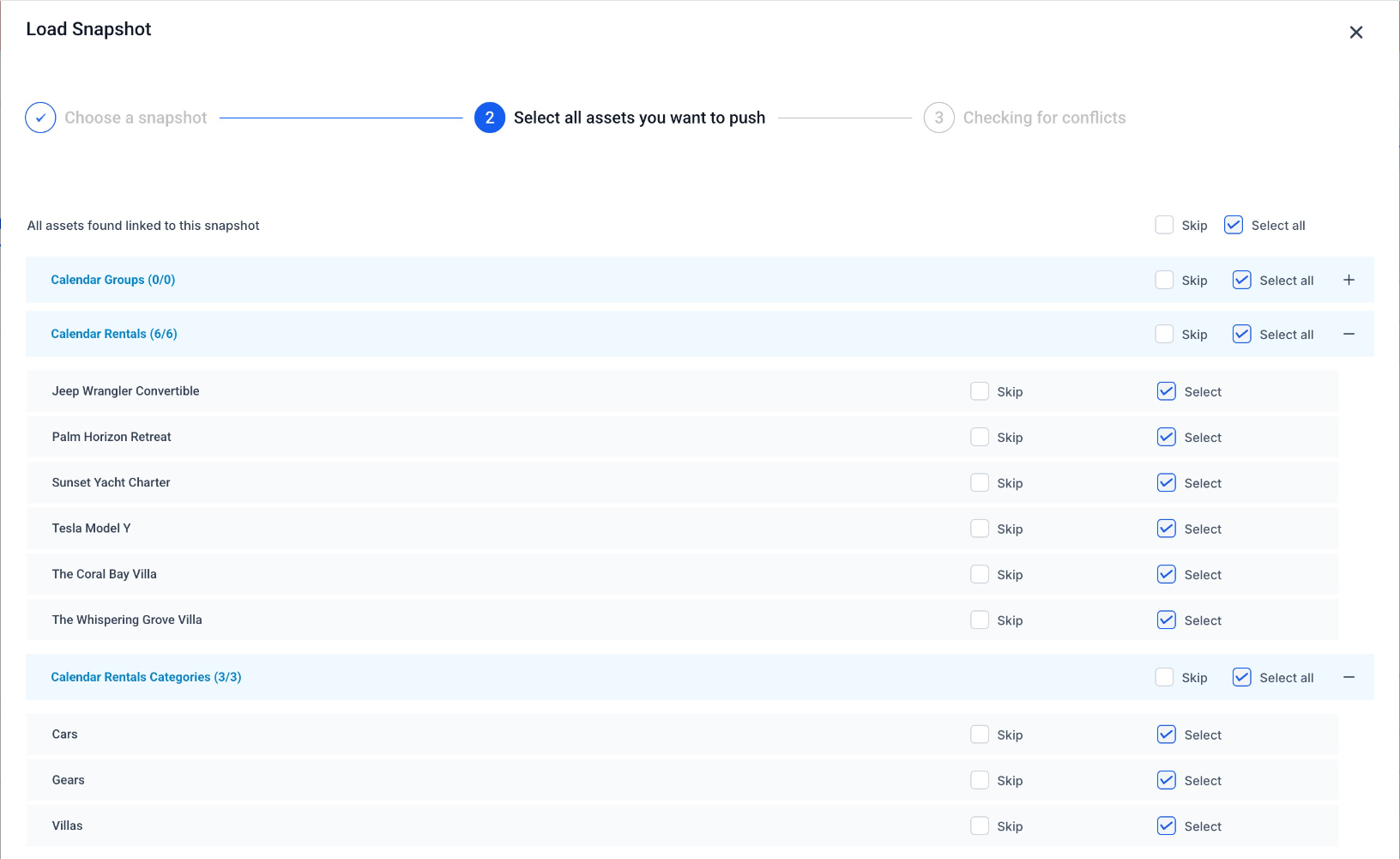 Load Snapshot