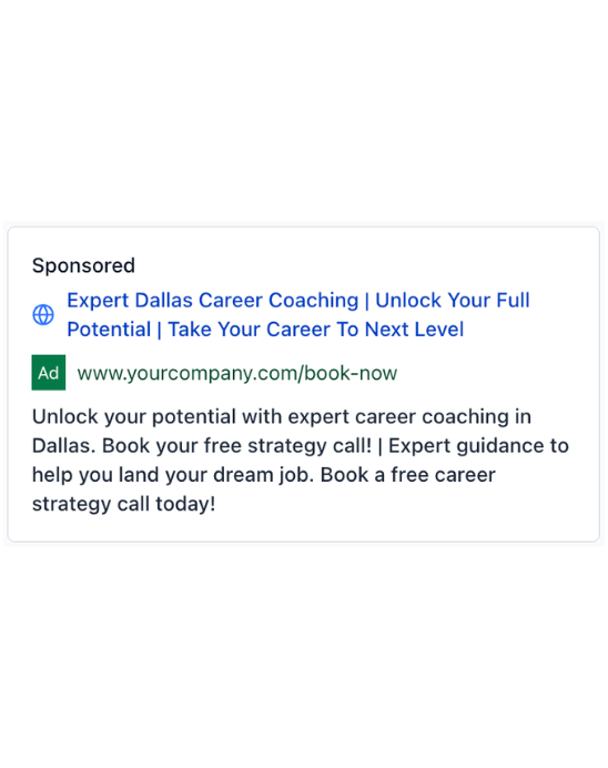 Career Coaching - Google Ad