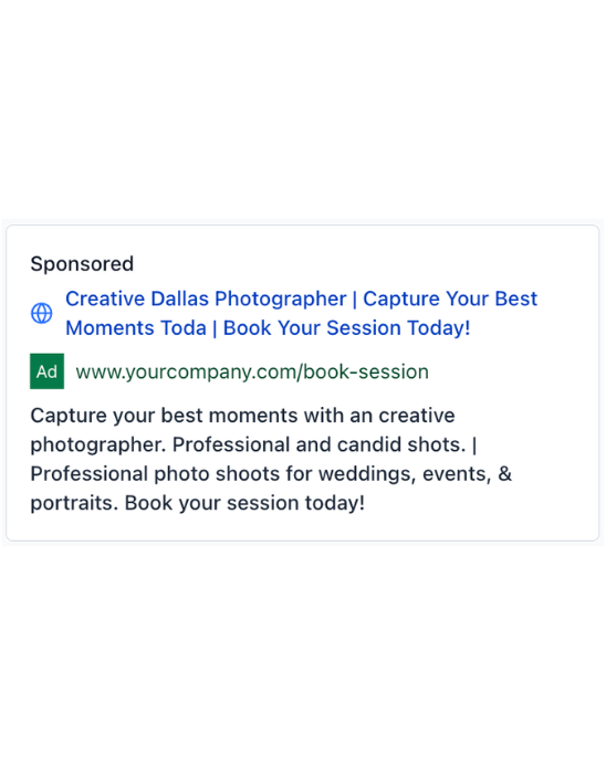 Photography - Google Ad