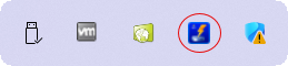 QQube Synchronizer in the Windows system tray
