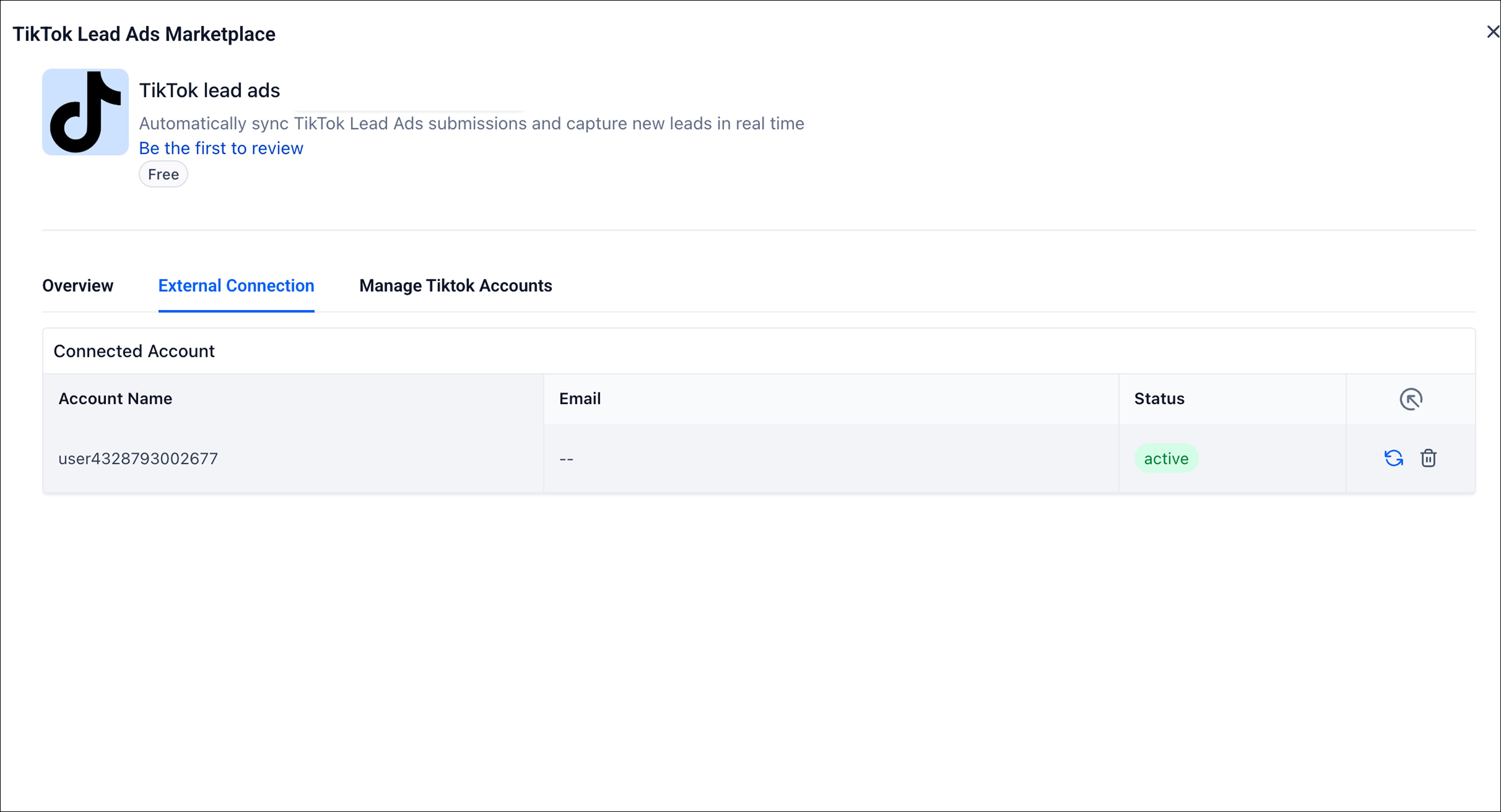 Oauth screen