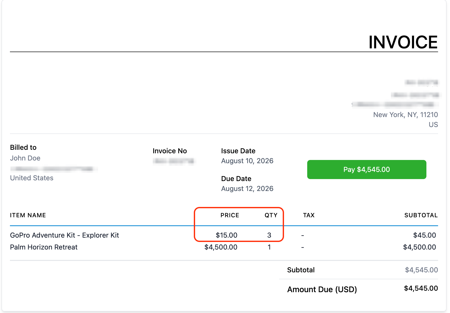 Invoice