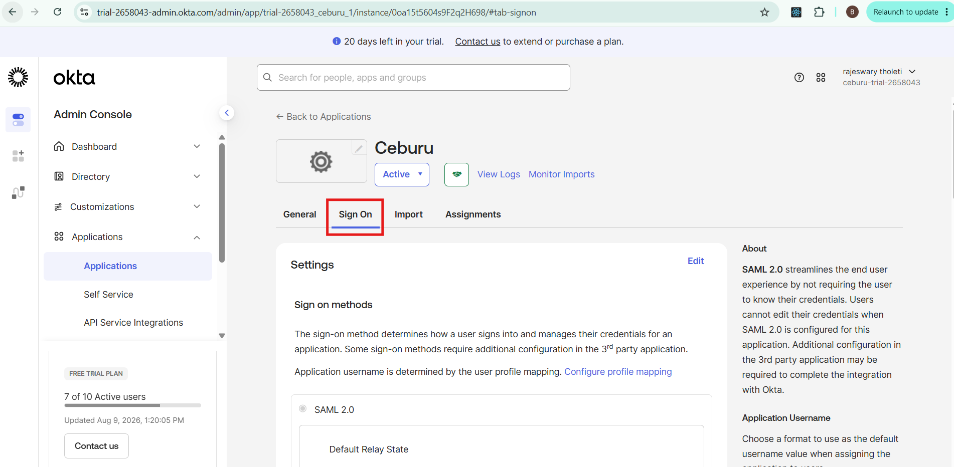 Okta attribute statements continued