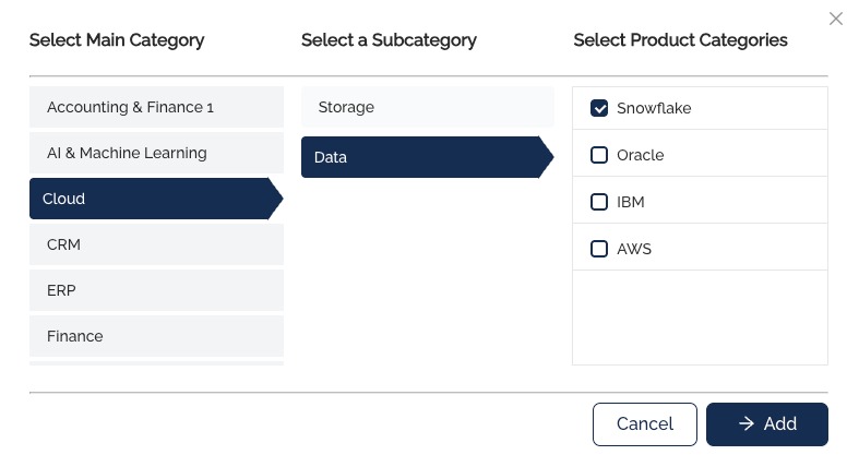 Category picker