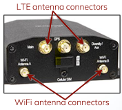 A close-up of a antenna connector

Description automatically generated
