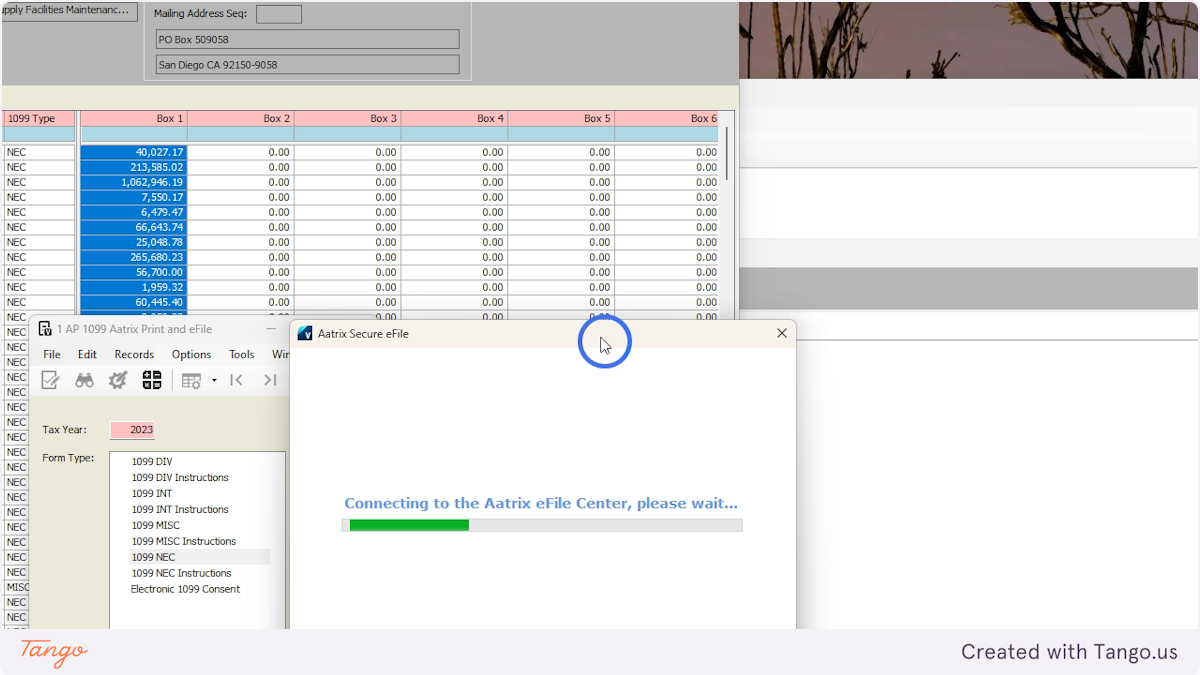 Wait for Aatrix to finalize process