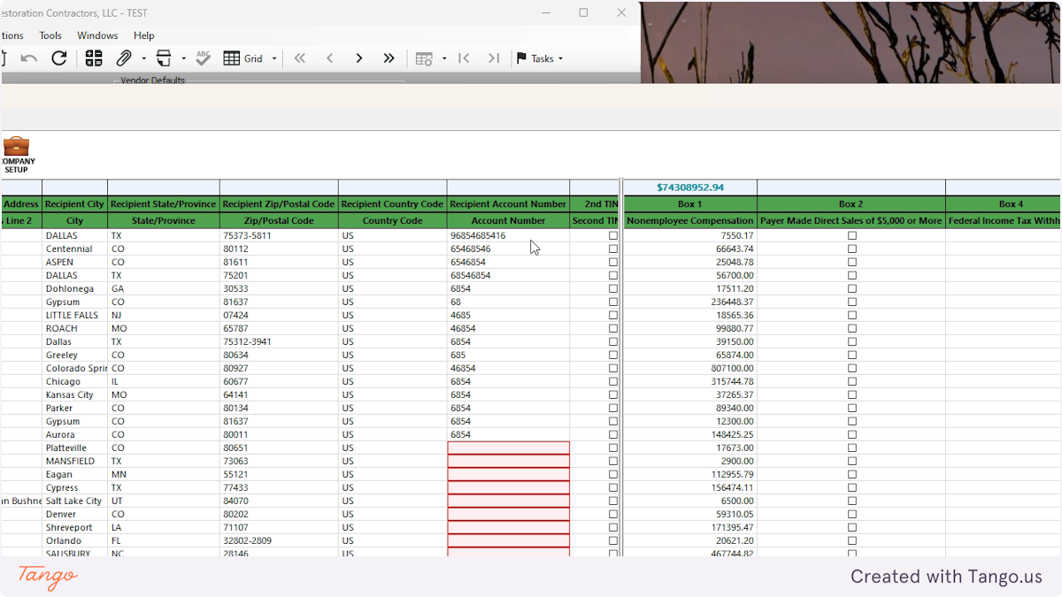 Added number in field