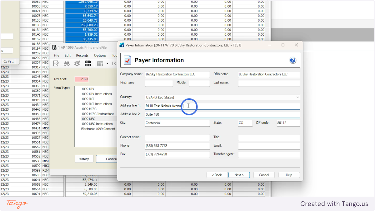 Fix addresses and any fields that are incorrect