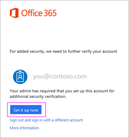 Click Set it up now.