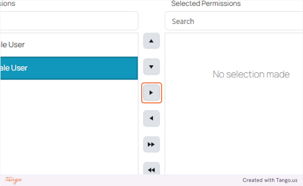Click on Transfer To