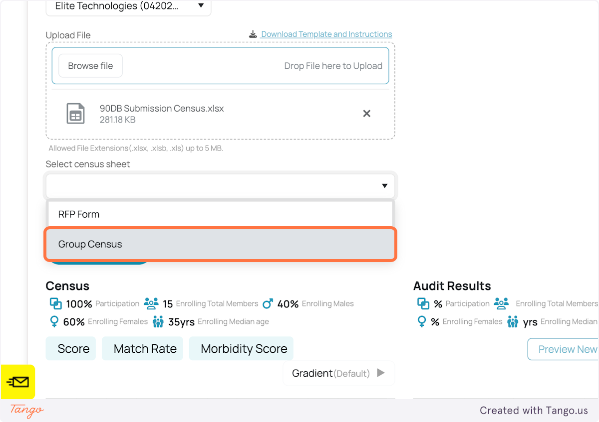 Click on Group Census