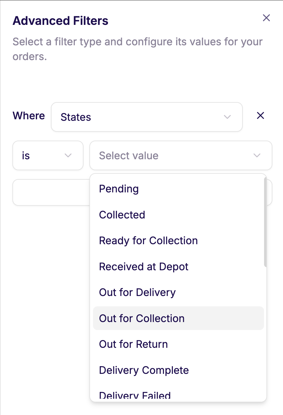 Multiple filters applied