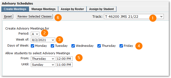 Create Meetings Tab