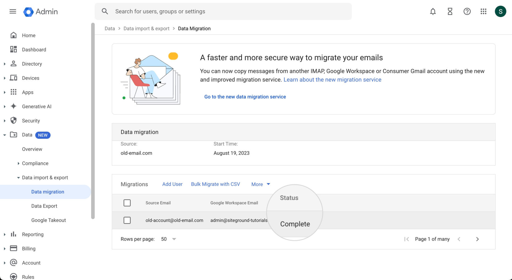 A complete migration to Google Workspace